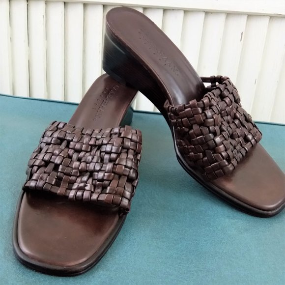 Cole Haan | Brown Slip-on Wedge Sandals - … - Picture 4 of 8